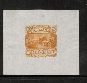 USA #116-E2a Very Fine Essay In Red Orange 50mm x 44mm