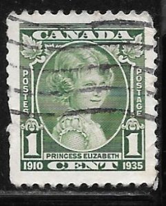 Canada 211: 1c Queen Elizabeth II when Princess, used, F-VF