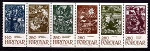 Faroe Islands 1984 Fairytale Illustrations by Elinborg Lutzen MNH Pane SC 120a