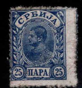 Serbia  Scott 44 MH*  stamp on granite paper, CV$24