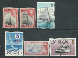 Bermuda 119, 129, 157, 148, 195, 551,   Mint NH VF   PD