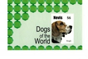 Nevis 2011 - Dogs of the World, Beagle, Pet, Animal - Souvenir Sheet - MNH