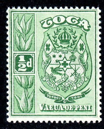 Tonga, Scott #39, Mint, Never Hinged, with pencil on reverse