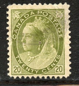 Canada # 84, Used. CV $ 110.00