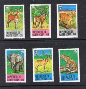 Upper Volta 1979 Sc 506-511 WWF set MNH
