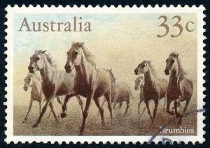 Australia 1986 33c Australian Horses - Brumbies SG1010 Fine Used 3