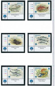 Jersey 858-63 MNH 1998 Fish (KA)(ad4881)