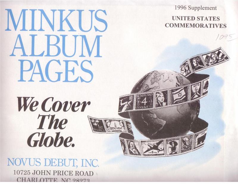 Minkus Album - U.S. Commemorative Supplement - 1996