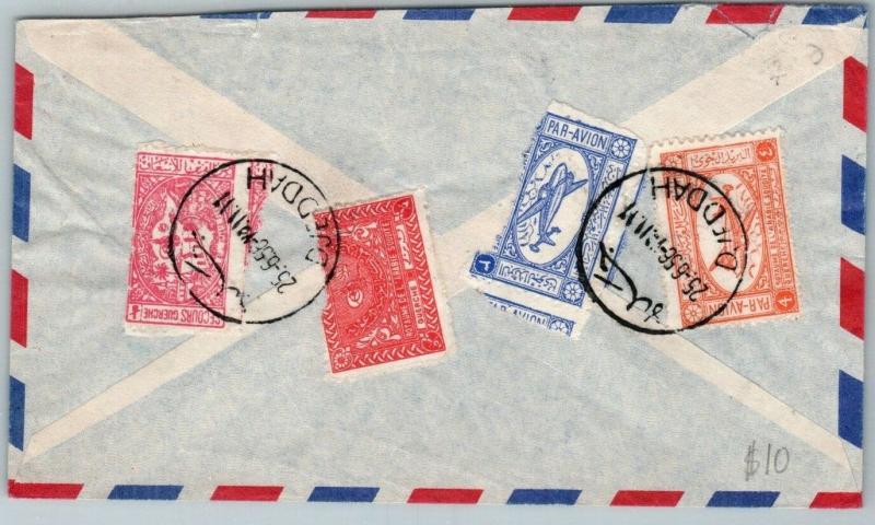 Goldpath: Saudi Arabia cover, 1956, To Fultonville NY USA, CBHW_07_04