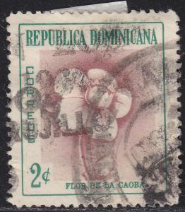 Dominican Republic 489  Mahogany Flower 1957