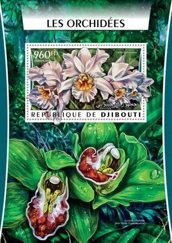 Djibouti Orchids Flowers Flora MNH stamp set