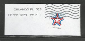 Scott #  5361  used   single on paper canceled Orlando, FL 2-27-2023