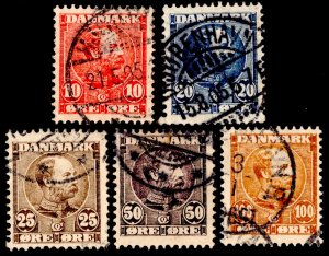 Denmark Scott 65-69 Used.