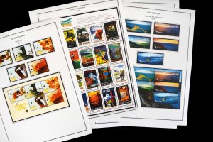 COLOR PRINTED NEW ZEALAND 2011-2015 STAMP ALBUM PAGES (98 illustrated pages)