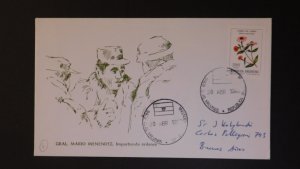 1982  Malvinas Falkland Island Argentina Buenos Aires Cover General Menendez