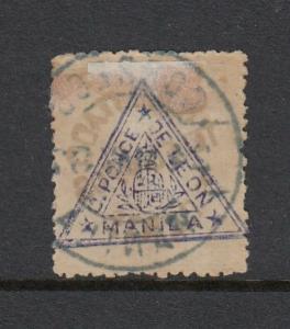 Philippines  5c Signed Telegraph RARE Overprint Issue (USED) 