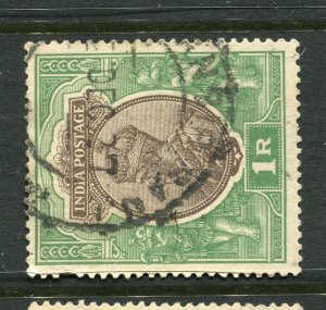 INDIA; Early 1920s GV . issue fine used 1R. value