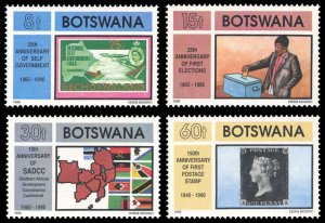 Botswana 1990 Scott #468-471 Mint Never Hinged