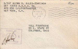 United States A.P.O.'s Soldier's Free Mail 1945 U.S. Army, A.P.O. [856] Fort ...