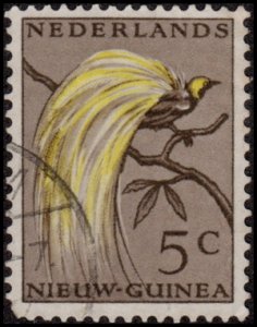 Netherlands New Guinea 23 - Used - 5c Bird of Paradise (1954)