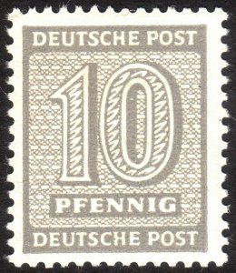 1945, Germany West Saxony 10pfg, MNH, Mi 131