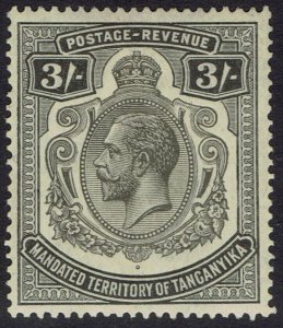 TANGANYIKA 1927 KGV 3/-