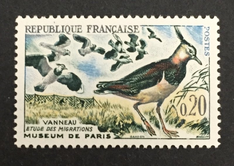 France 1960 #978, Lapwings, MNH.