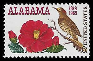 PCBstamps   US #1375 6c Alabama Statehood,  MNH, (18)