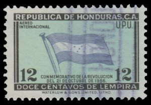 HONDURAS 1957 AIRMAIL STAMP. SCOTT: C274 USED. # 1