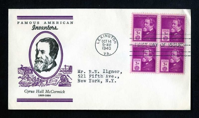 # 889 to 893 First Day Covers with various cachets dated 1940 - # 6