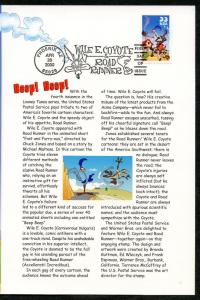 UNITED STATES 200  WILE E COYOTE FD OF ISSUE STAMP PROGRAM AS ISSUED