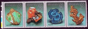 Scott #2703a (2700-03) Minerals Strip (Block) of 4 Stamps - MNH