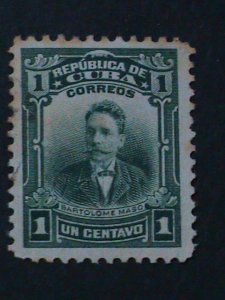 CUBA-1910-SC#239  BARTOLOME MASO MH -114 YEARS OLD STAMP  WE SHIP TO WORLDWIDE