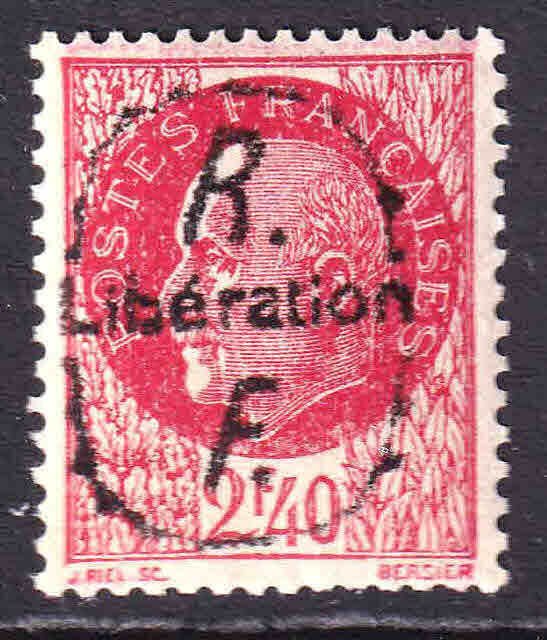 FRANCE 443 DREUX LIBERATION OVERPRINT OG NH XF BEAUTIFUL GUM