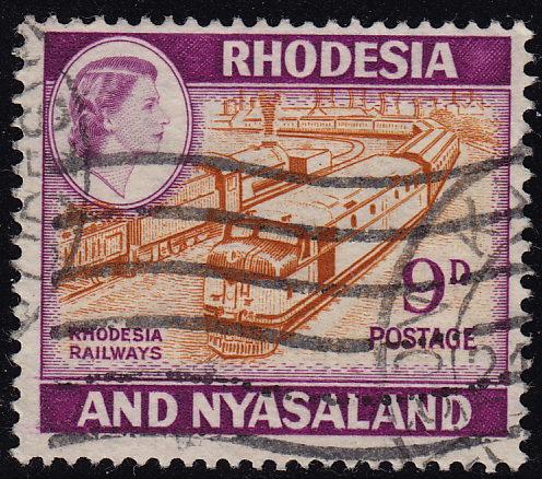 Rhodesia and Nyasaland - 1962 - Scott #164A - used - Train