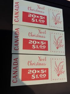 BK72a, BK72b and BK72d  Canada  booklet new