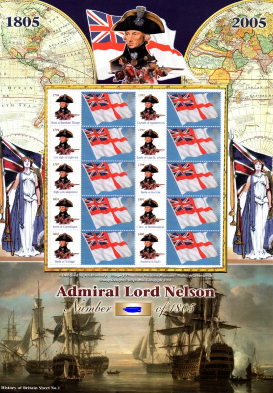 BC-059 History of Britain 1 Lord nelson no.479 sheet U/M