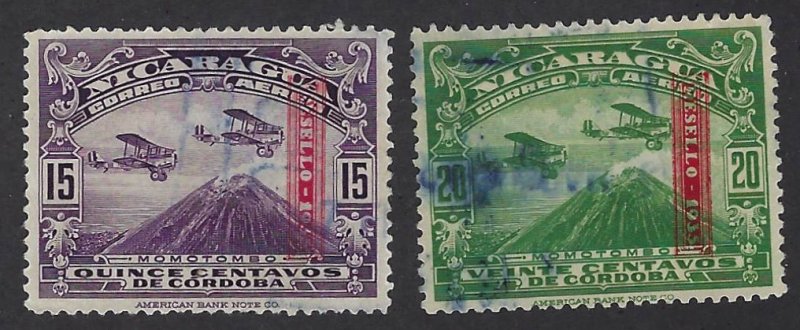 NICARAGUA C152-53 USED BIN $.50 AIRPLANES