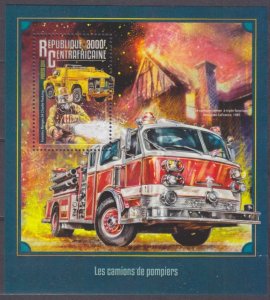 2016 Central African Republic 6149/B1451 Fire trucks 14,00 €