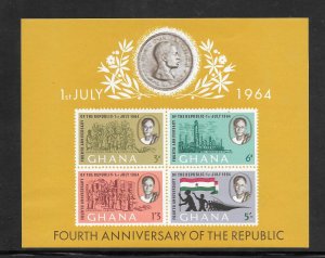 Ghana #170A MNH Souvenir Sheet (Stock photo) (12893)