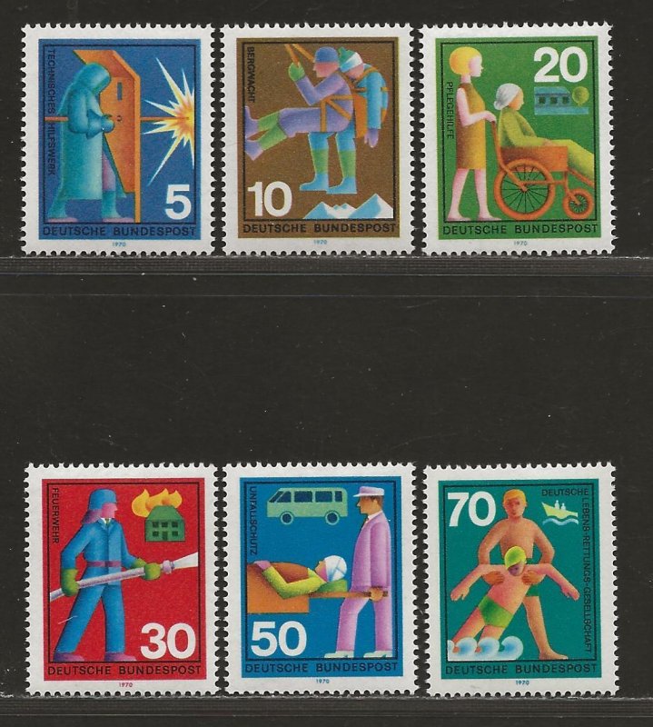 GERMANY SC# 1022-27   VF/MNH