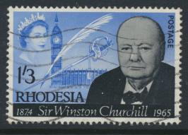 Rhodesia   SG 357  SC# 206   Used  Winston Churchill see details 