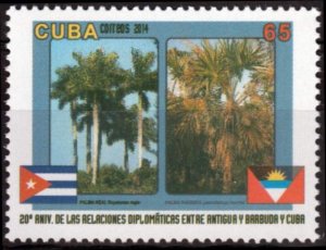 Cuba Sc# 5501  ANTIGUA & BARBUDA diplomatic relationship  2014  MNH mint