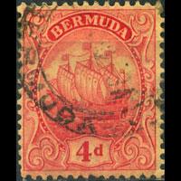 BERMUDA 1919 - Scott# 46 Caravel 4p Used