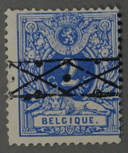 Belgium #41 Used VG Perf 14 Roller Cancel Bright / Clean