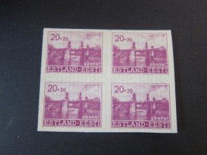 Estonia 1941 Sc NB2 BLK(4) MNH