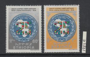 XG-X717 ETHIOPIA - Set, 1983 Eca Cea Silver Jubilee MNH