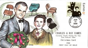 #4333a Charles and Ray Eames Collins FDC