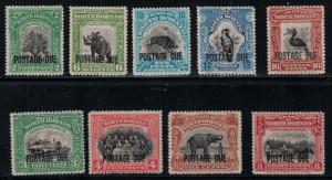 North Borneo 1921-1931 J32-J40 Set LH CV$174.50