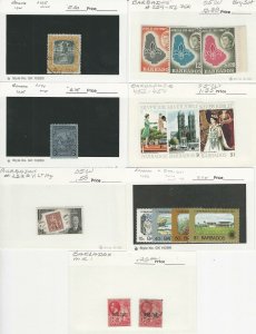 Barbados, Postage Stamp, #105//601, MR1 Mint & Used, JFZ